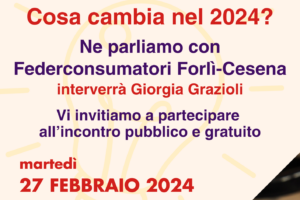 LUCE E GAS: fine del mercato tutelato. Cosa cambia nel 2024? 27 febbraio incontro a BORELLA di CESENATICO